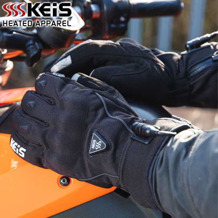 Keis G701S Heated Armoured Short Cuff Gloves