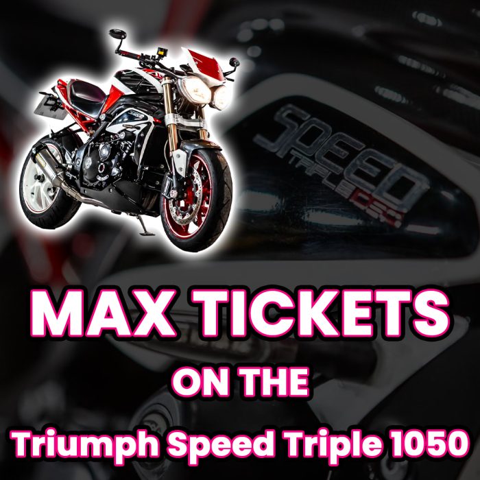 Win Max Tickets on The Triumph Speed Triple 1050