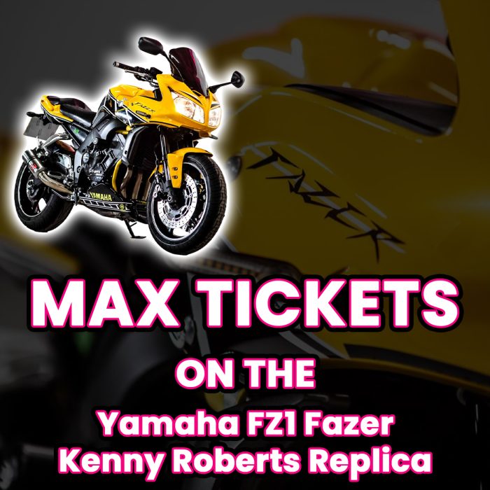 Win Max Tickets on The Yamaha FZ1 Fazer Kenny Roberts Replica