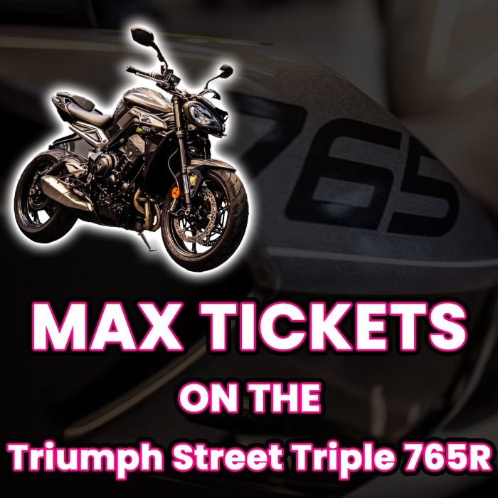 Win Max Tickets on The Triumph Street Triple 765R