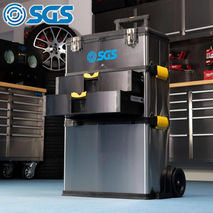 SGS Stainless Mobile Stackable 3-in-1 Tool Box