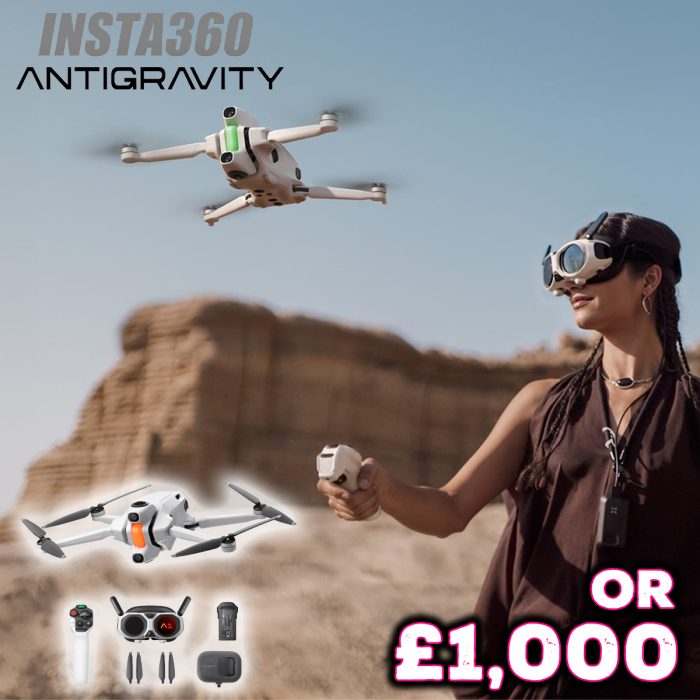 2026 Insta360 8K Antigravity A1 Drone Bundle - Worlds First 360 Drone