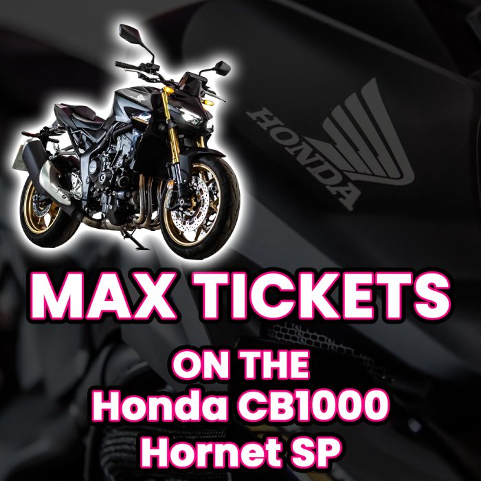 Win Max Tickets on The Honda CB1000 Hornet SP