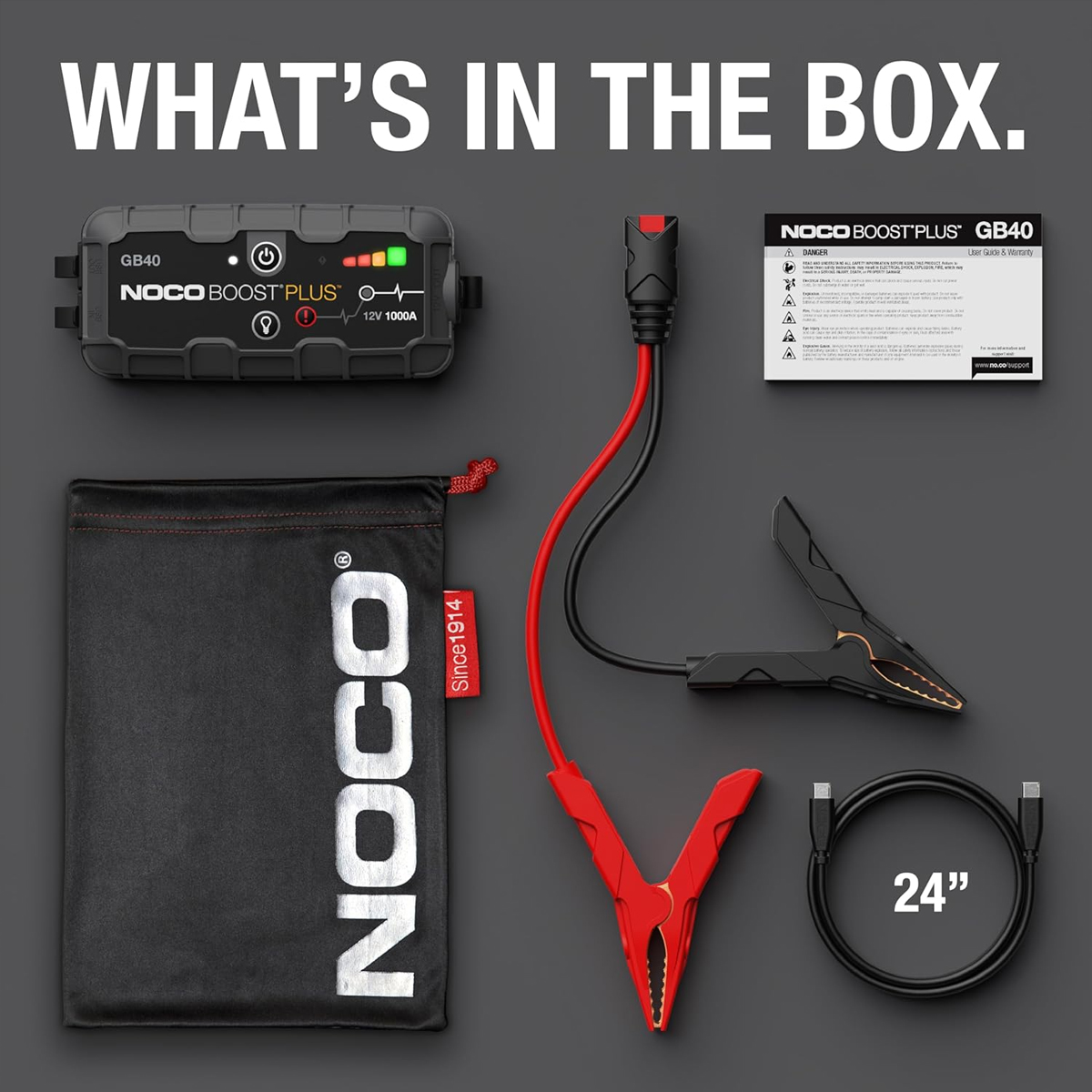 Noco Boost x 12v Portable Lithium Car/Bike Jump Starter – Powerbank Charger & Leads - Image 5