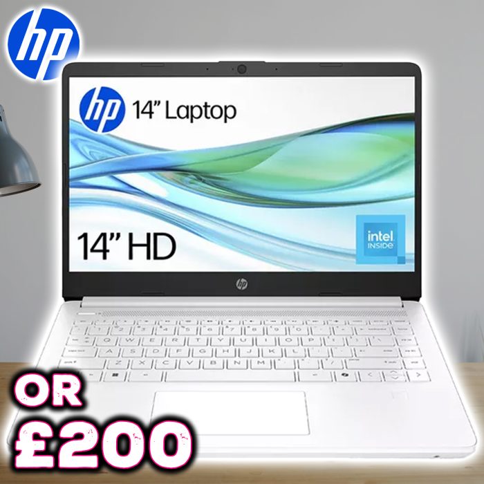 HP Intel N150 14" Laptop - 128 GB  - White