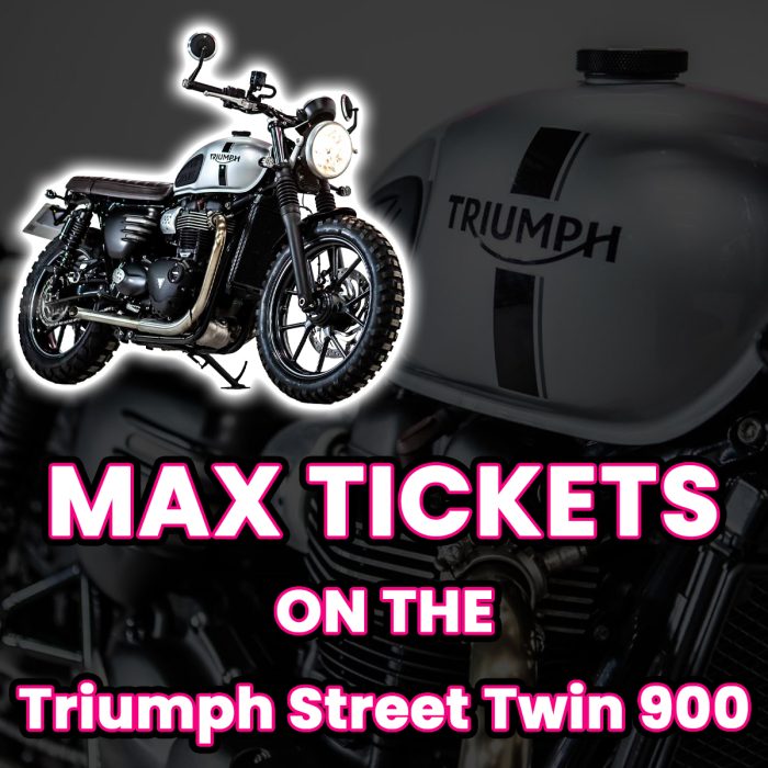 Win Max Tickets on The Triumph Street Twin 900