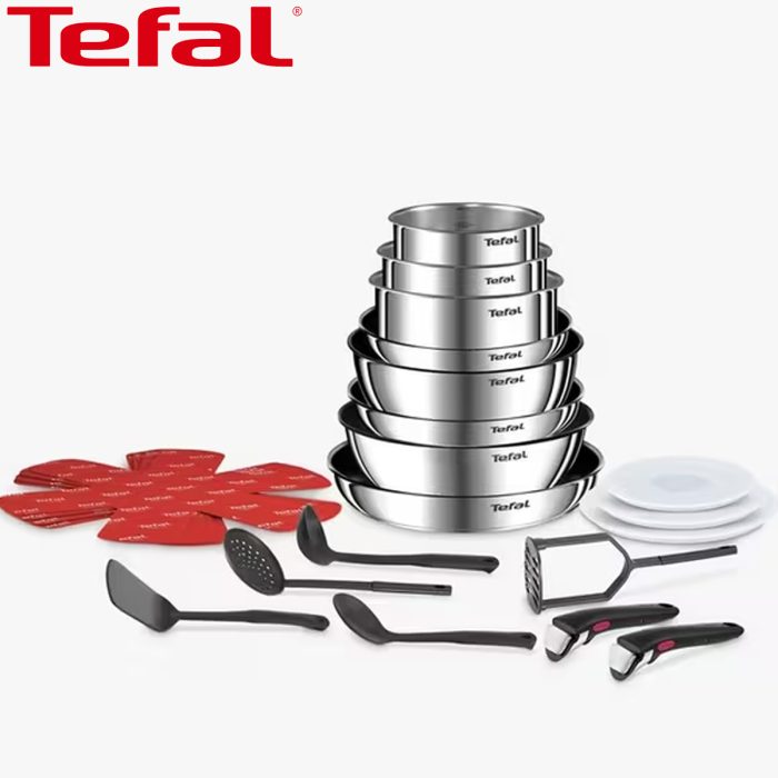 Tefal Ingenio 22 Piece Pan Set - Stainless Steel