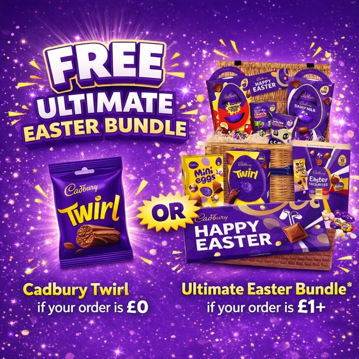 Free Prize: Cadburys Ultimate Easter Egg Chocolate Basket or Cadburys Twirl