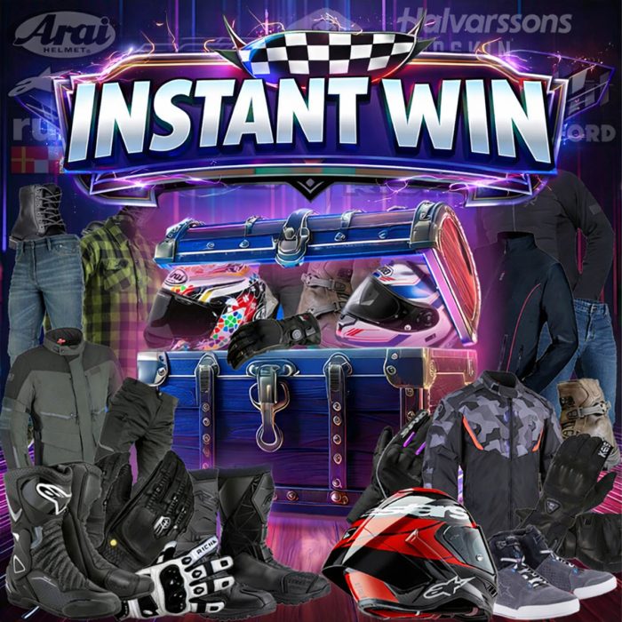 Motorcycle Gear instant win - 700 Prizes