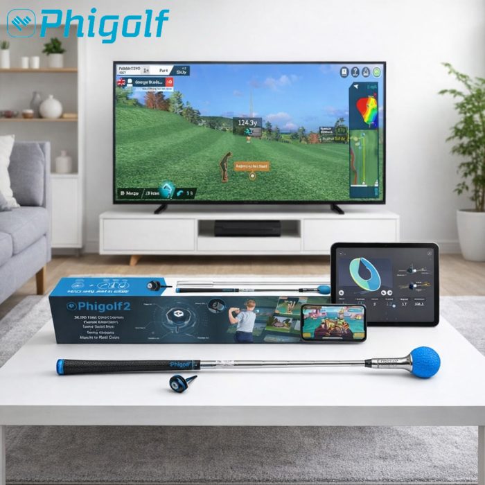 PhiGolf 2 Golf Simulator with Swing Stick