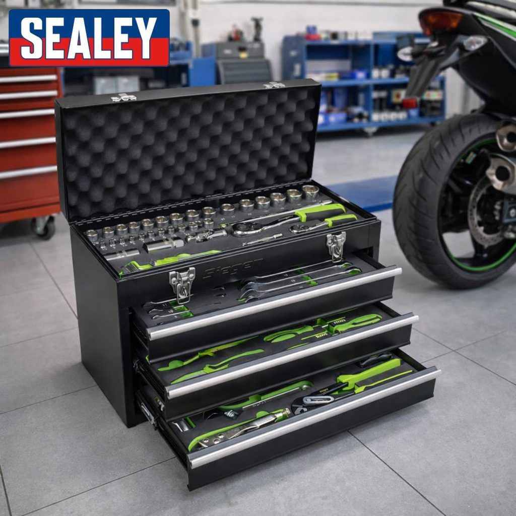 Sealey 3 Drawer Portable Tool Chest & 98 Piece Tool Kit