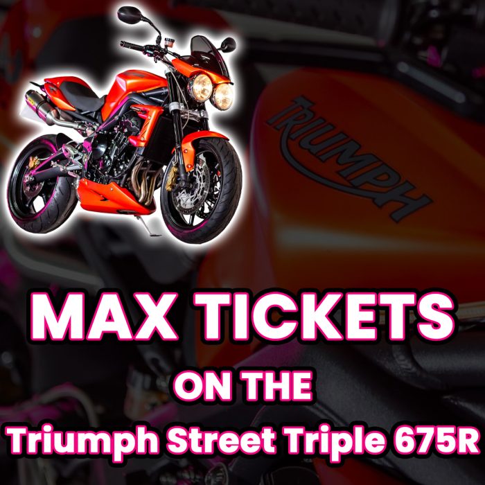 Win Max Tickets on The Triumph Street Triple 675R