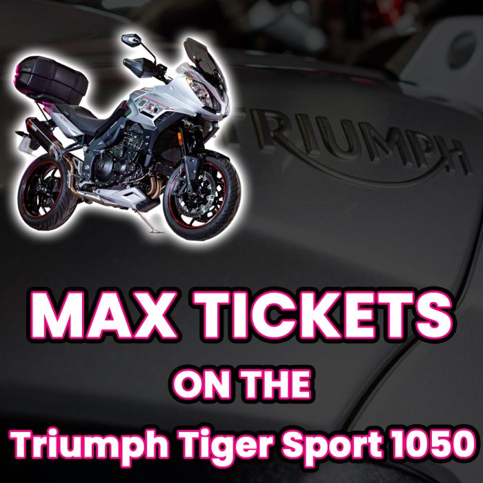 Win Max Tickets on The Triumph Tiger Sport 1050