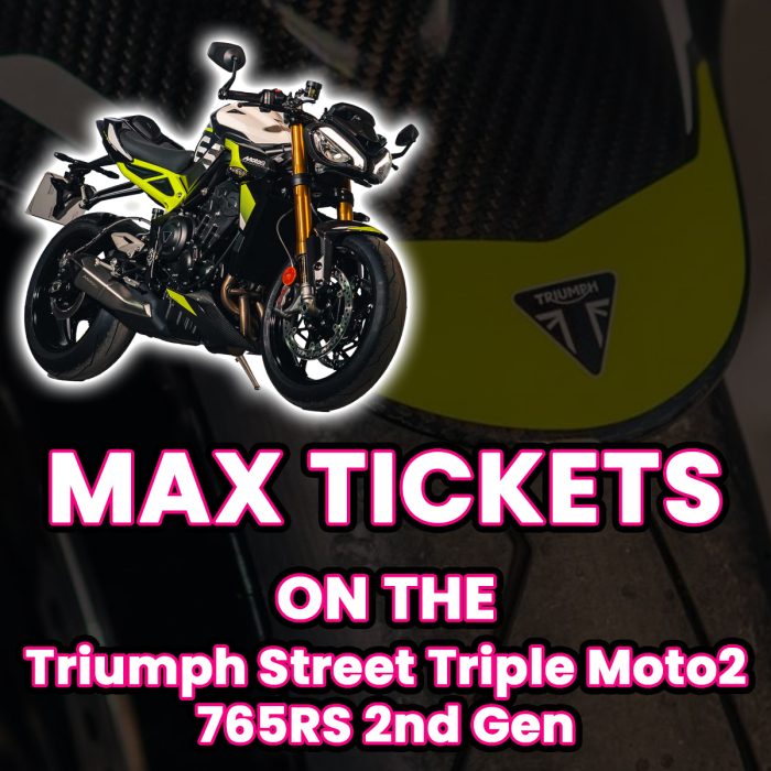 Win Max Tickets on The Triumph Street Triple Moto2 765RS 2nd Gen