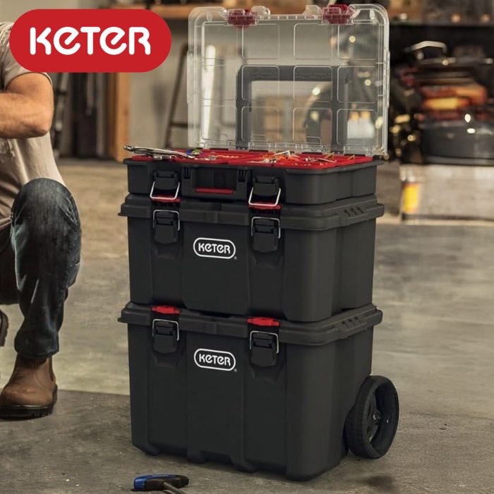 Keter Stack n' Roll Modular Tool Storage System