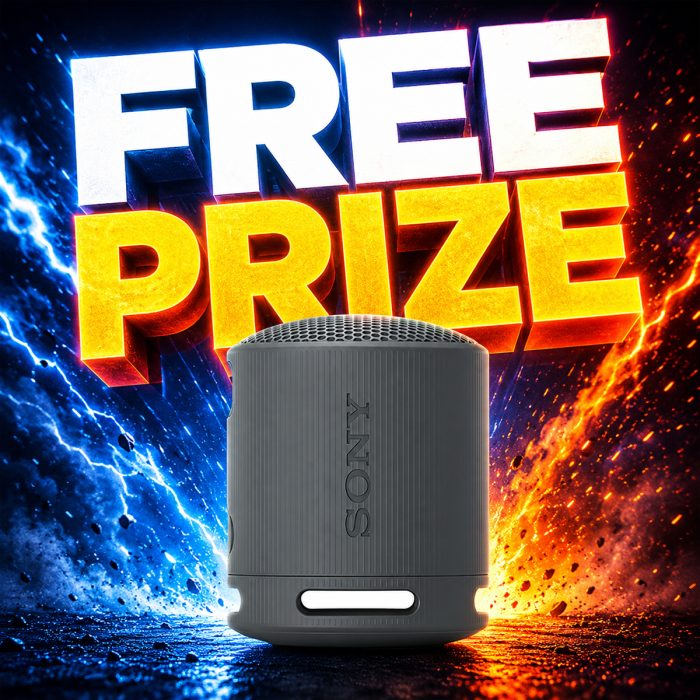 FREE PRIZE: Sony SRS-XB100 Portable Bluetooth Speaker