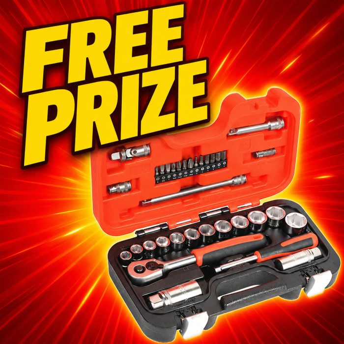 FREE PRIZE: Bahco Mixed Drive Socket Set 33 Pcs