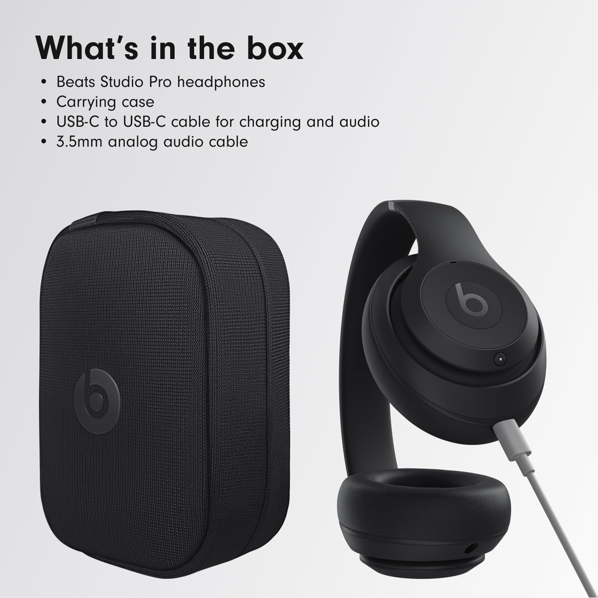 Beats Studio Pro – Wireless Bluetooth Noise Cancelling Headphones – Black - Image 6