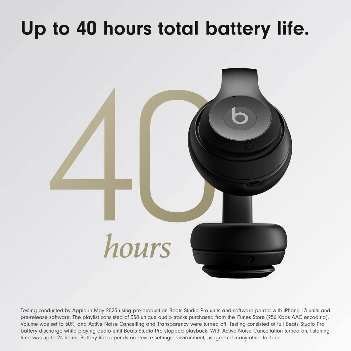 Beats Studio Pro – Wireless Bluetooth Noise Cancelling Headphones – Black - Image 5