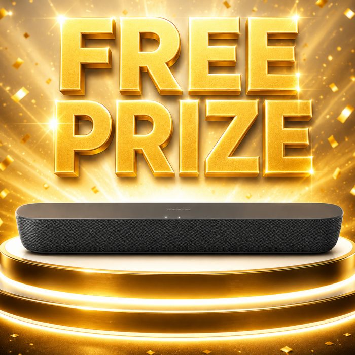 FREE PRIZE: Panasonic 2.0 Wireless Compact Sound Bar
