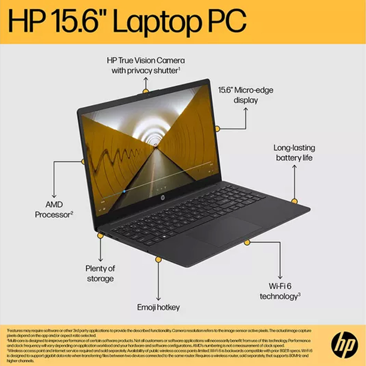 HP 15 15.6″ Laptop – AMD Ryzen 3 - Image 6
