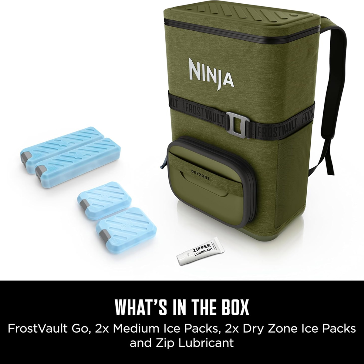 Ninja FrostVault Go 24-Can Backpack Soft Cooler & Ninja Thirsti Travel Bottle - Image 8