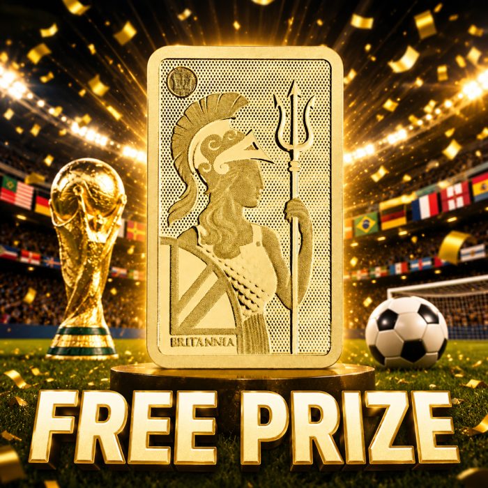 FREE PRIZE: Britannia 1g Gold Bullion Minted Bar