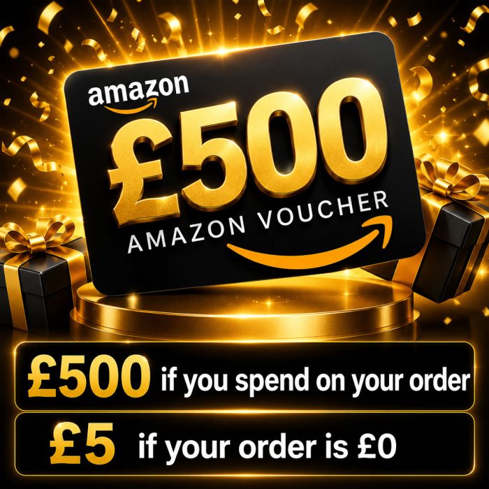 FREE Prize: £500 Amazon Voucher
