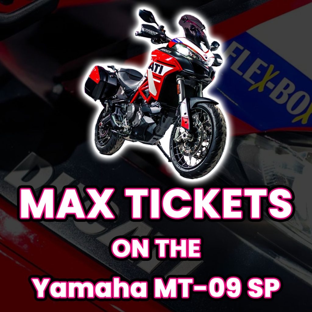 Ticket Bundle Comp: Max Tickets on The Ducati Multistrada 950 S