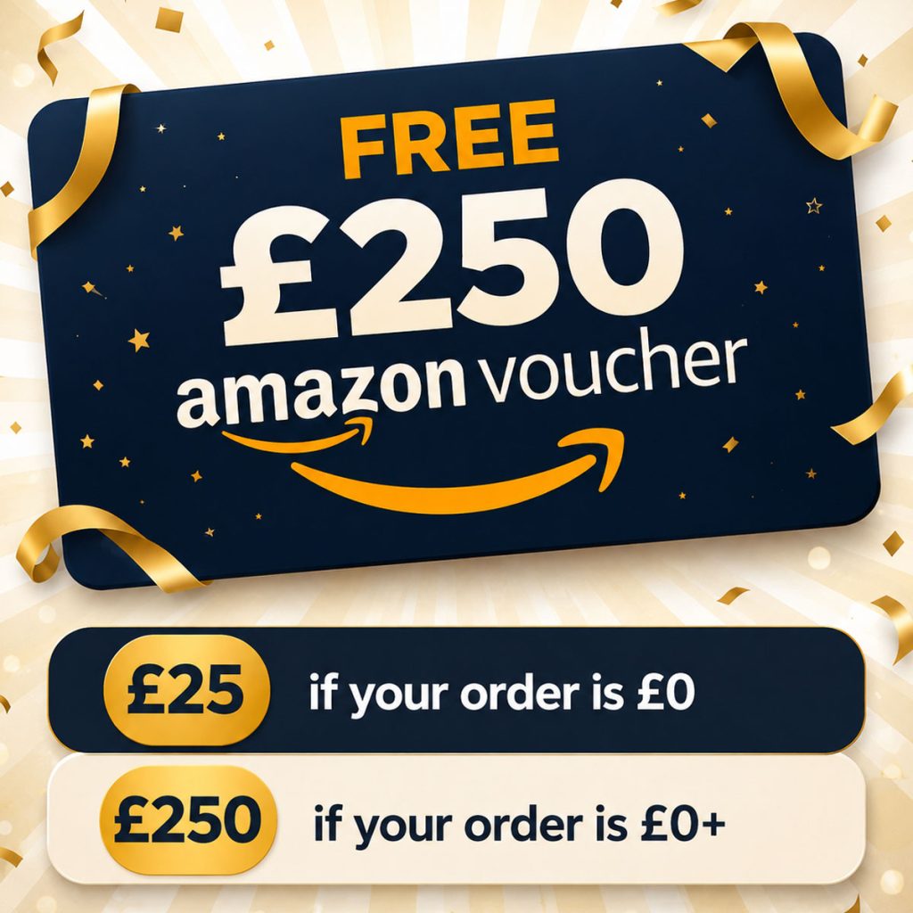 FREE Prize: £250 Amazon Voucher