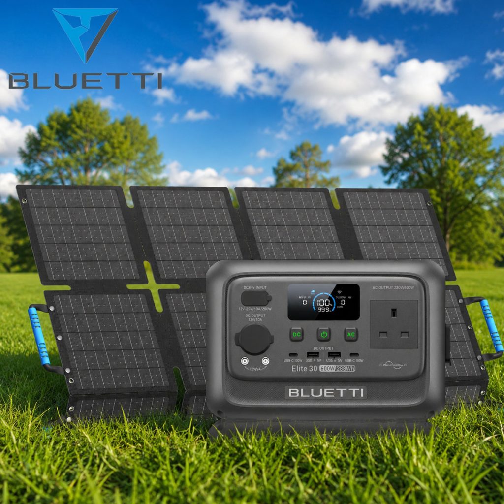 BLUETTI Elite 30 V2 Portable Power Station & Solar Panel