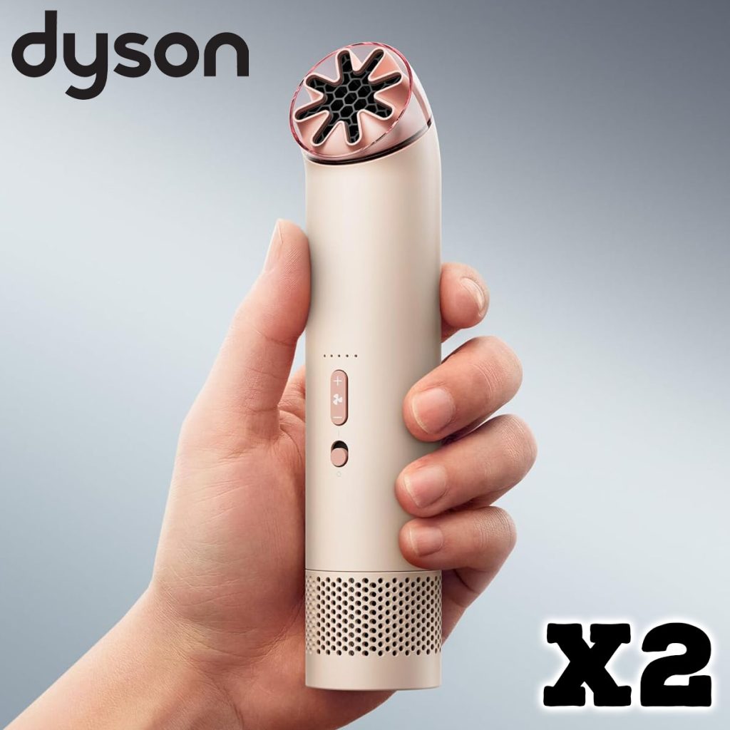 x2 Dyson HushJet Mini Cool 3‑in‑1 Portable Fan