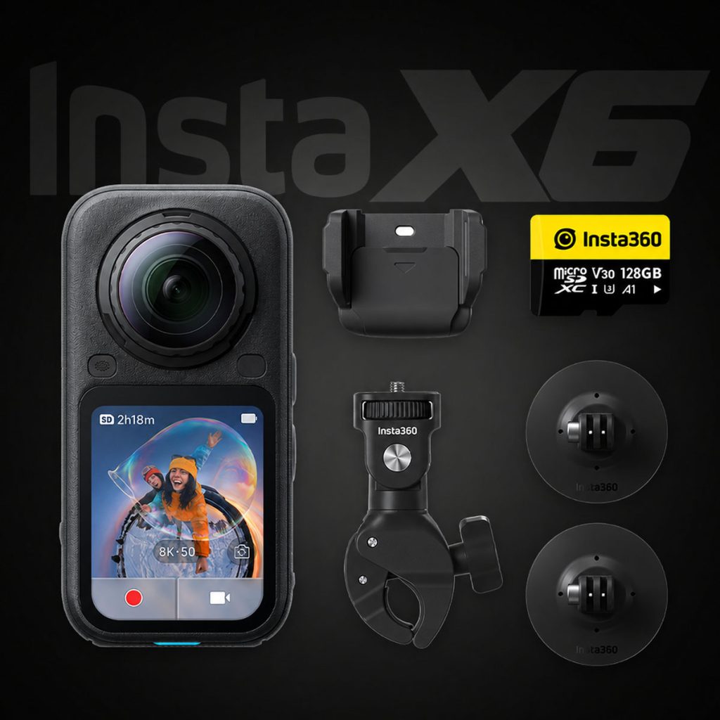 Insta360 X6 Motorcycle Bundle