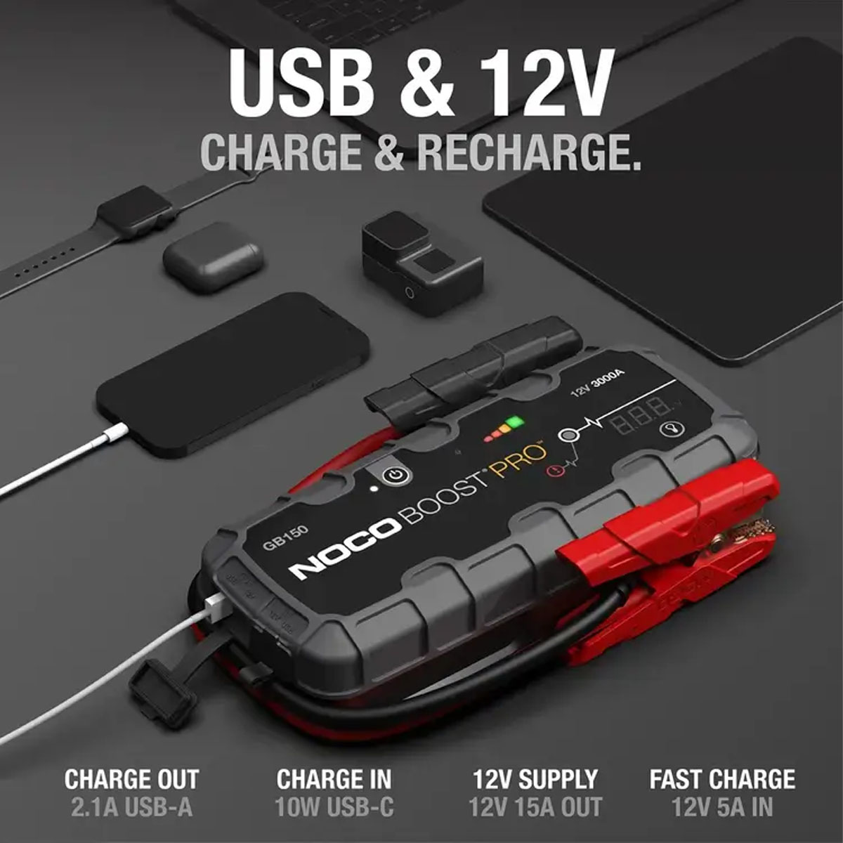 NOCO Boost GB150 Jump Starter & Power Bank - Image 4