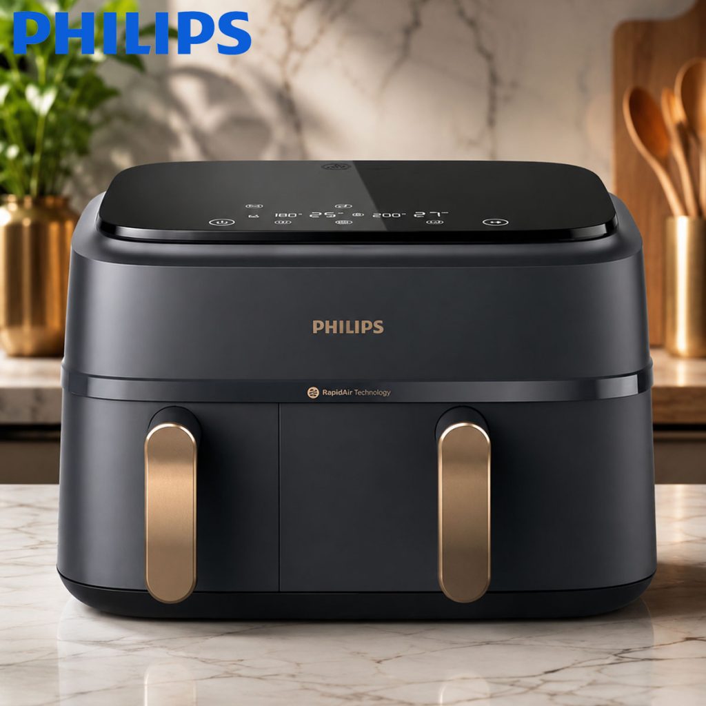 Philips 3000 Series Rapid Air Technology Dual Basket Air Fryer
