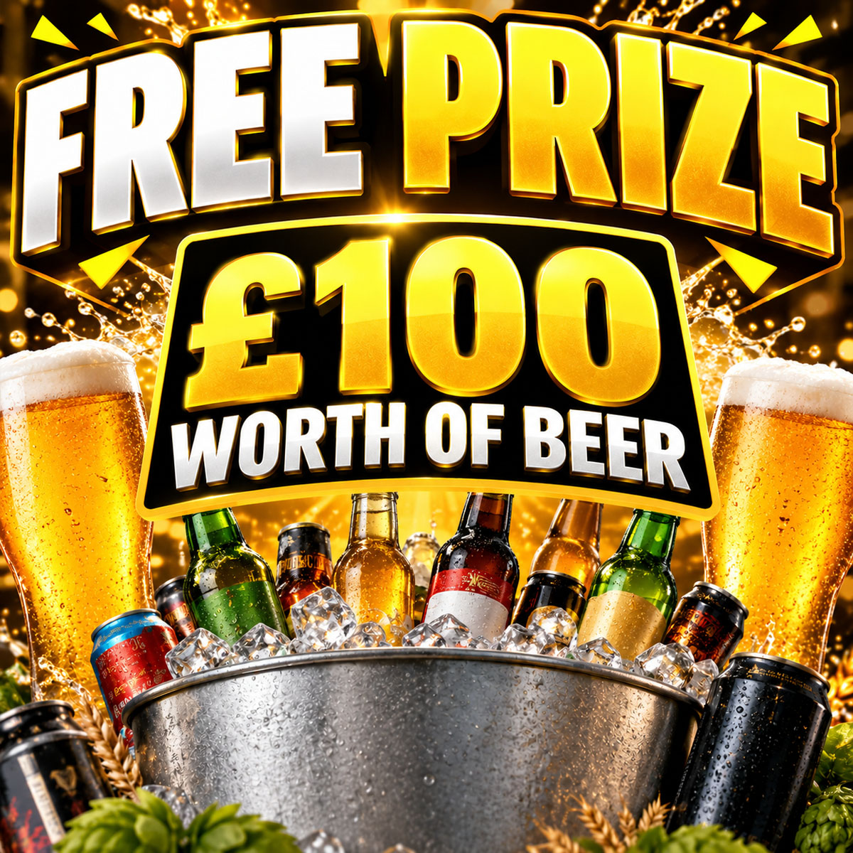 FREE Prize: £100 Worth of Beer