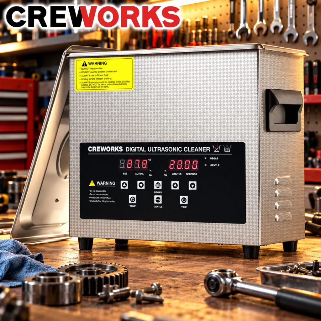 Creworks Ultrasonic Cleaner with Digital Timer & Heater