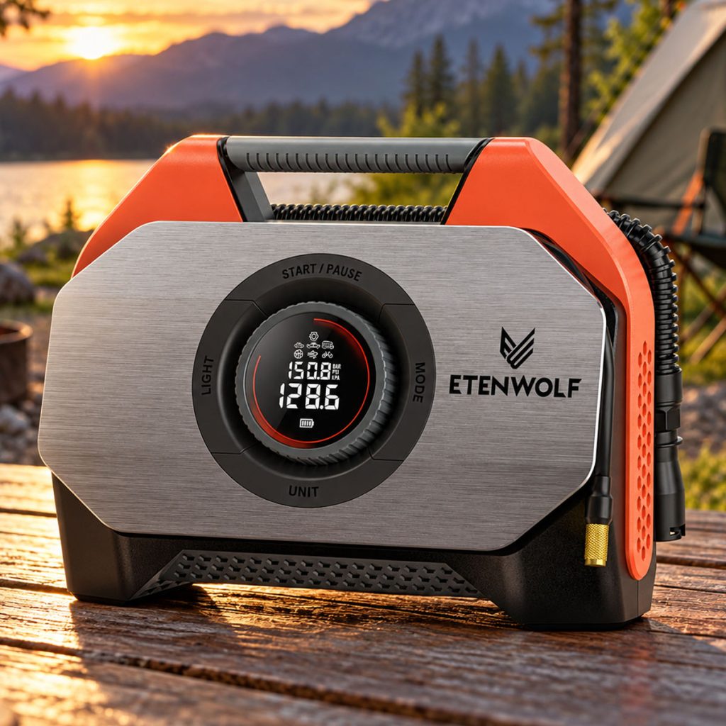 Etenwolf Vortex S6 Tyre Inflator & Portable Air Compressor