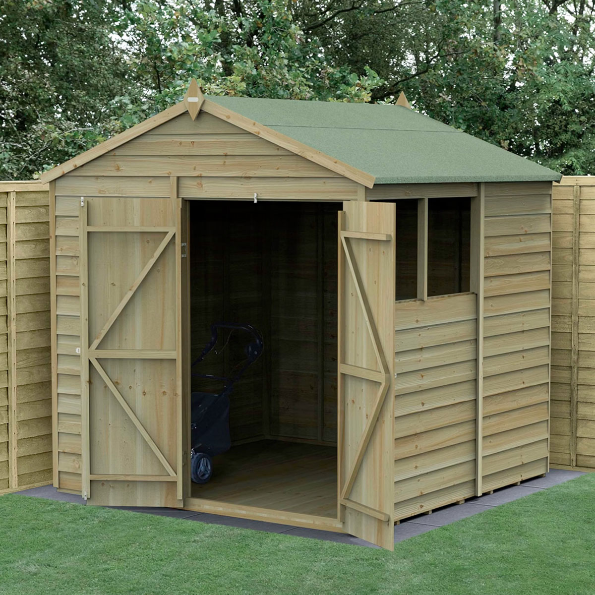 Forest Garden 7×7 Apex Wooden Shed