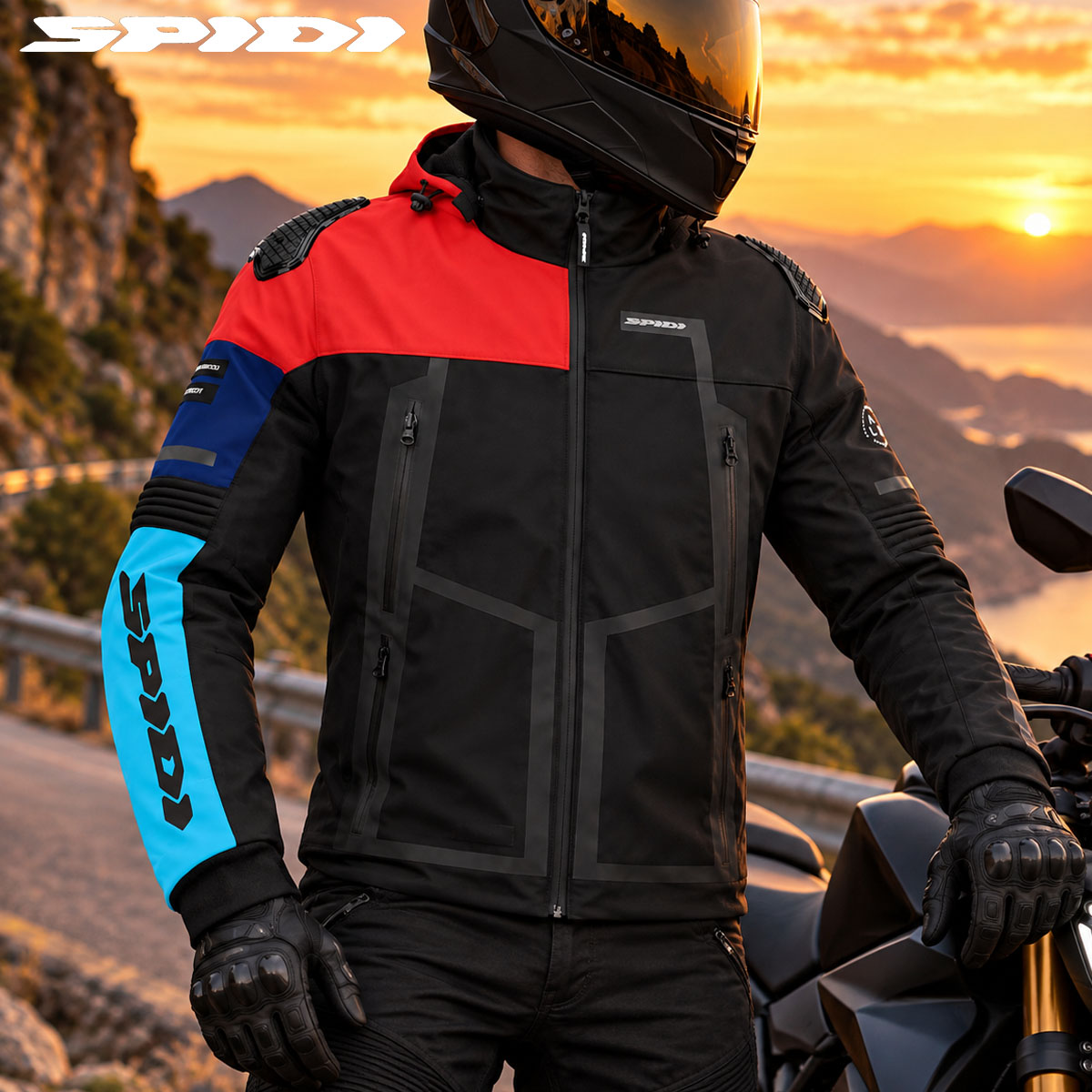 Spidi Hoodie Warrior H2Out Jacket – Colour Choice