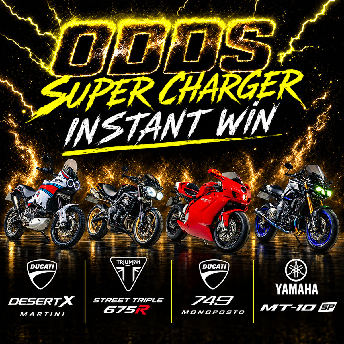 Odds Supercharger (1 in 5 wins) – 200+ Instant Wins